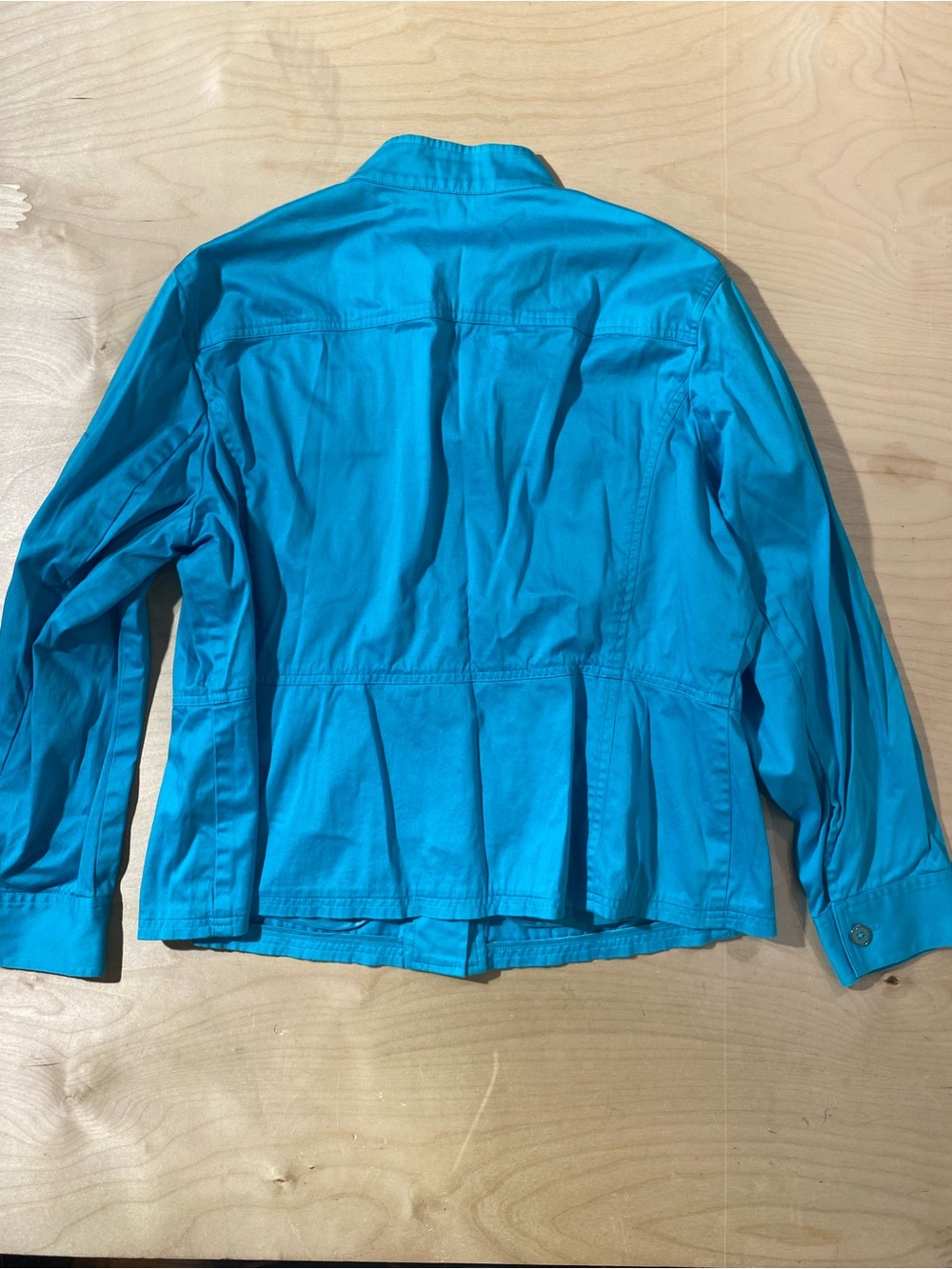 Jones New York Bright Turquoise Utility Jacket 1X (SO) - Picture 9 of 10